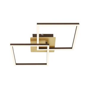 Briloner 3210-017 - LED Stmievateľné stropné svietidlo FRAME 2xLED/11W/230V zlatá 3210-017 vyobraziť
