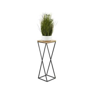 HowHomely Stojan na kvety LOFT 70x24 cm čierna/hnedá 10-1631-70-MDF vyobraziť
