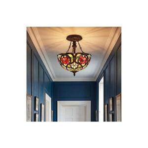 Elstead Quoizel QZ-LARISSA-SF - Prisadený luster Tiffany LARISSA 2xE27/60W/230V QZ-LARISSA-SF vyobraziť