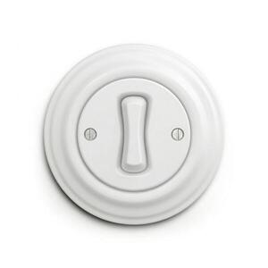 lap - Retro tlačidlo so sniežno bielym rámikom KA0151+KA0158 vyobraziť