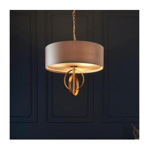 Endon 95212 - Luster na reťazi 3xE27/10W/230V priemer 60 cm sivá/mosadz 95212 vyobraziť