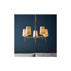 Endon 99458 - Závesný luster na reťazi 5xE14/6W/230V zlatá/biela 99458 vyobraziť