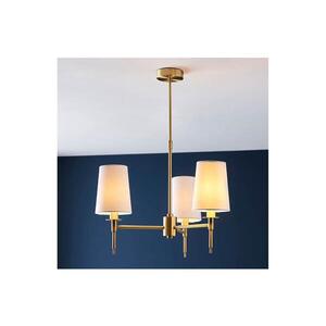 Endon 99456 - Luster na tyči 3xE14/6W/230V zlatý/biely 99456 vyobraziť