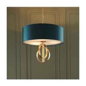 Endon 95220 - Luster na reťazi 3xE27/10W/230V Ø 60 cm modrá/mosadz 95220 vyobraziť