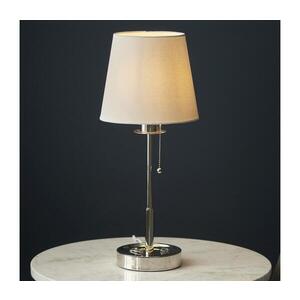 Endon 99596 - Stolná lampa 1xE27/10W/230V biela/lesklý chróm 99596 vyobraziť