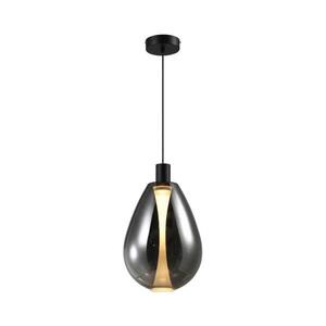Elegantný závesný luster na lane DENSO 1xGU10/10W/230V pr. 30 cm, čierny chróm 31-51387 vyobraziť