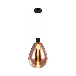Závesné svietidlo na lanku DENSO 1xGU10/10W/230V, priemer 30 cm, medené/čierne 31-51394 vyobraziť