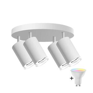 LED RGBW stmievateľné kúpeľňové bodové svietidlo TURYN 4xGU10/4, 8W/230V IP44 biela SA1911+4xAI2382 vyobraziť