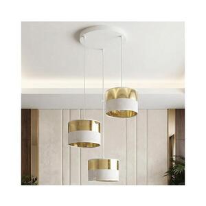 EMIBIG Závesné svietidlo LUX na lane 3xE27/15W/230V, biela/zlatá 1650/3PREM vyobraziť