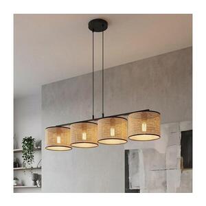EMIBIG Luster na lankách ECO 4xE27/15W/230V béžová/ratan 1654/4 vyobraziť