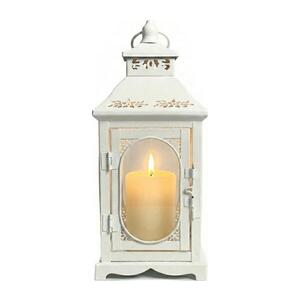 Estilo Home Dekoratívna lucerna ROSEHILL 27, 5 cm biela 5905623254654 vyobraziť