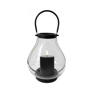 Estilo Home Dekoratívna lucerna GLASSY 25 cm čierna 5905623254593 vyobraziť