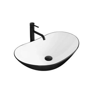REA-U6600 - Umývadlo na dosku ROYAL 36x62, 5 cm keramika/biela/čierna REA-U6600 vyobraziť