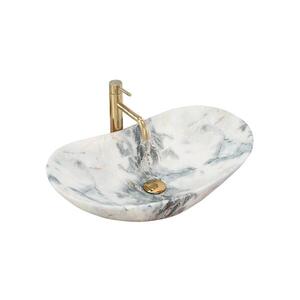 REA-U8742 - Umývadlo na dosku ROYAL 36x60, 5 cm keramika/biela/imitácia kameňa REA-U8742 vyobraziť