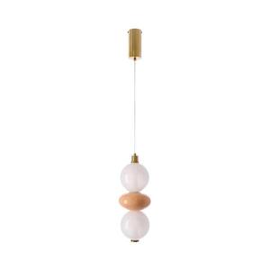 LED Luster na lanku FLORES LED/12W/230V zlatá/oranžová 32-50649 vyobraziť