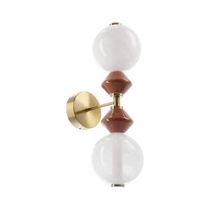 LED nástenné svietidlo FLORES 2xLED/5W/230V zlaté/hnedé 22-50700 vyobraziť
