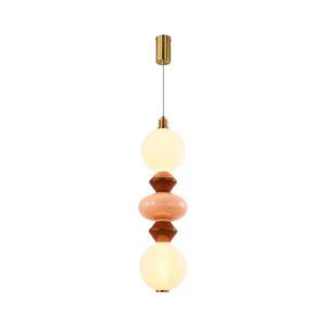 LED luster na lanku FLORES LED/15W/230V zlatá/oranžová/hnedá 32-50656 vyobraziť
