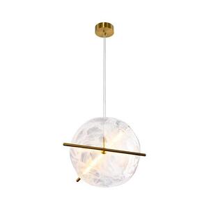 LED Luster na lanku RELAX LED/15W/230V zlatý/biely 31-50816 vyobraziť