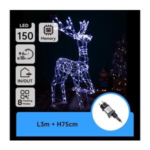 B.V. - LED Vonkajšia vianočná dekorácia LED/3, 6W/31/230V 6500K 75cm IP44 sob B10303KV9 vyobraziť