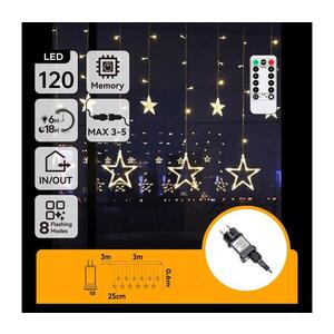 B.V. - LED vonkajší vianočný reťazec 120xLED/6W/230V/8 funkcií 3x0, 6m IP44 teplá biela+DO B10303S74 vyobraziť