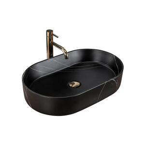 REA-U8565 - Umývadlo na dosku NADIA 38, 5x61 cm keramika/matná čierna REA-U8565 vyobraziť