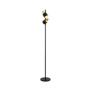 Eglo 79376 - Stojacia lampa FIUMARA 2xE27/60W/230V čierna/zlatá 79376 vyobraziť