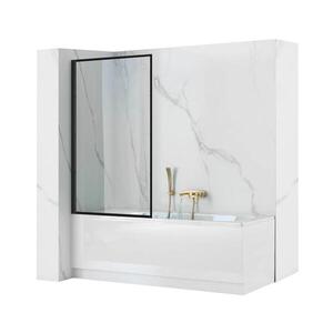 REA-K7633 - Pohyblivá vaňová zástena LAGOS 140x80 cm čierna/číra REA-K7633 vyobraziť