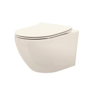 REA-C5500 - Závesné WC so sedátkom CARLO MINI TORNADO RIMLESS, keramika/krémová REA-C5500 vyobraziť