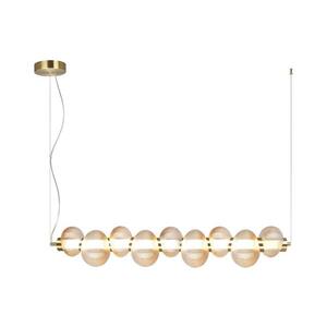 LED luster na lanku BOLLA LED/32W/230V zlatá/zadymená béžová ML1426 vyobraziť