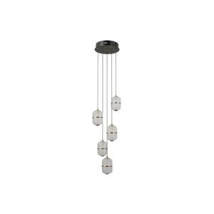 PND-34375-5-BK - LED luster na lanku ALANI 5xLED/5, 6W/230V 3000K čierny PND-34375-5-BK vyobraziť
