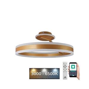 LED Stmievateľný prisadený luster LED/86W/230V 3000-6500K zlatá + diaľkové ovládanie TA1307/G vyobraziť