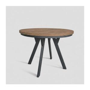 Femix Rozkladací jedálenský stôl CENTRO 100/140x77 cm dub lefkas/čierna 8590828054443 vyobraziť