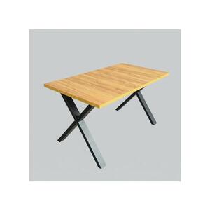 Femix Rozkladací jedálenský stôl DOMO 150/190x80 cm dub craft/čierna 8590828054573 vyobraziť