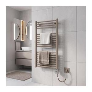 Vertaduro - Kúpeľňový radiátor s termostatom DENISE 400W 94x50 cm taupe DGRE09350500MKK8-8404 vyobraziť