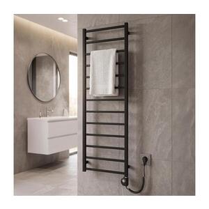 Vertaduro - Kúpeľňový radiátor s termostatom ZOE 400W 150x50 cm čierna DFRE15000500MKF3-8403 vyobraziť