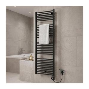 Vertaduro - Kúpeľňový radiátor s termostatom DENISE 600W 154x50 cm čierna DGRE15350500MKF3-8404 vyobraziť