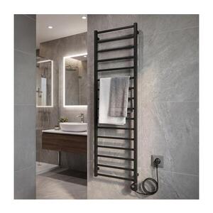 Vertaduro - Kúpeľňový radiátor s integrovaným termostatom ZOE 400W 186x50 cm antracit DFRE18600500MK61-8403 vyobraziť