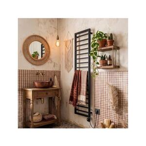 Vertaduro - Kúpeľňový radiátor s termostatom ADEL 600W 172x50 cm čierna DHEL17260500MKF3-8406 vyobraziť