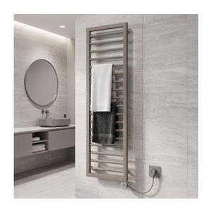 Vertaduro - Kúpeľňový radiátor s termostatom ADEL 600 W 172x50 cm taupe DHEL17260500MKK8-8406 vyobraziť