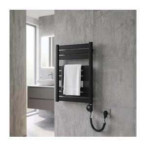 Vertaduro - Kúpeľňový radiátor s termostatom LUCY 400 W 73 x 50 cm čierny DMAS07250500MKF3-8407 vyobraziť