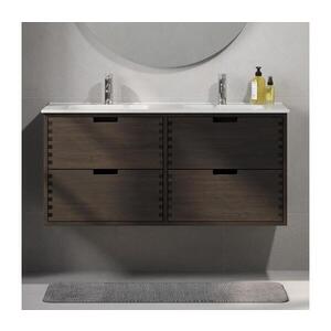 BATH DELUXE Kúpeľňová skrinka s umývadlom GRIBSKOV 120 cm hnedá/dub/biela BT0204+BT0225 vyobraziť