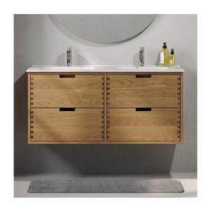 BATH DELUXE Kúpeľňová skrinka s umývadlom GRIBSKOV 120 cm béžová/dub/biela BT0205+BT0225 vyobraziť