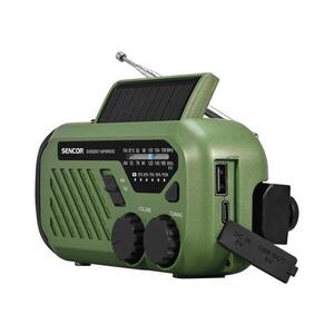 Sencor - Kempingové rádio s LED svietidlom 5V/2000 mAh IPX4 zelené 35057678 vyobraziť