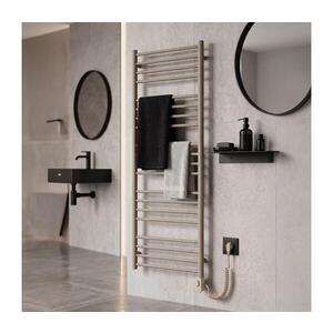 Vertaduro - Kúpeľňový radiátor SIMONE s termostatom, 600 W, 144 x 50 cm, taupe DRON14400500MKK8-8408 vyobraziť