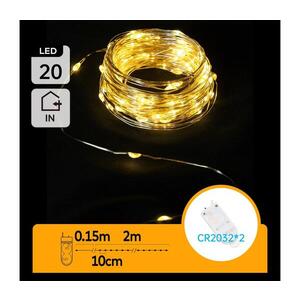 B.V. - LED reťaz 20xLED/2x3V 2m teplá biela B10303K0W vyobraziť