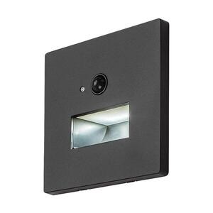 Rabalux 77197-LED Schodové svietidlo s pohybovým a súmrakovým senzorom LUNCA 1W/230V 3000/4500/6500K Čierna 77197 vyobraziť