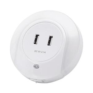 B.V. - LED nočné svietidlo do zásuvky s USB LED/0, 4W/230V B10308BB4 vyobraziť