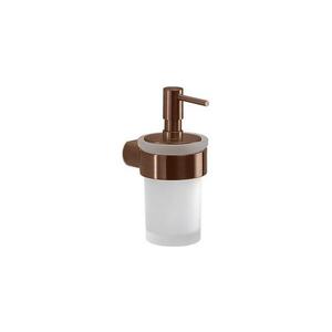 Gedy - Nástenný dávkovač mydla PIRENEI 140 ml mliečne sklo/bronzový PI8182 vyobraziť