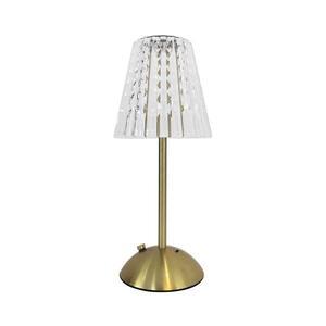 LED Stmievateľná dotyková nabíjacia stolná lampa ELBA LED/1, 6W/800 mAh zlatá/číra ML1292 vyobraziť