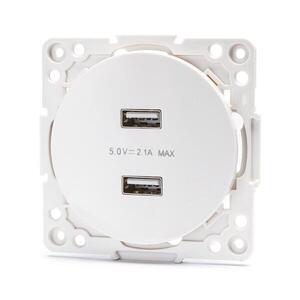 B.V. - USB napájacia zásuvka bez rámčeka 2x USB-A biela B20101QPS vyobraziť